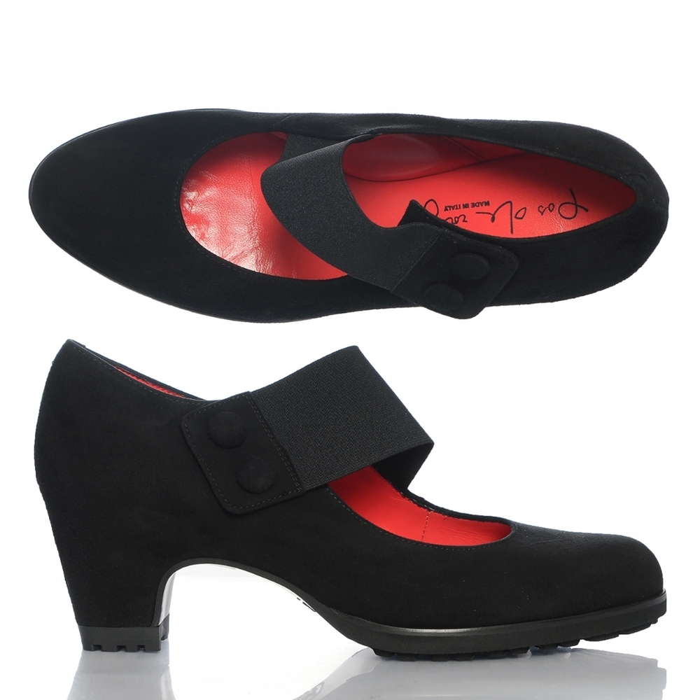 ✨️HOST PICK✨️ Pas de Rouge Black Suede Heels
